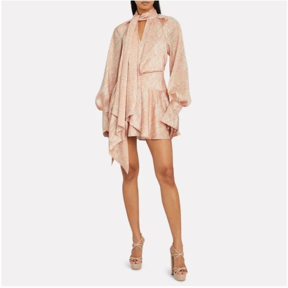 Acler Bradley Cobra print mini dress